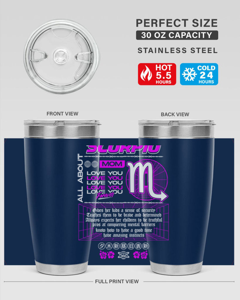 scorpio 457#- zodiac- Tumbler