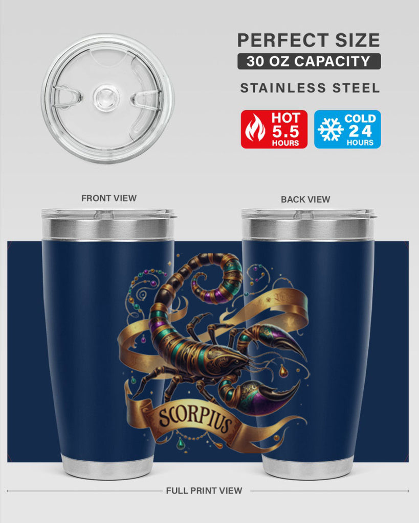 scorpio 459#- zodiac- Tumbler