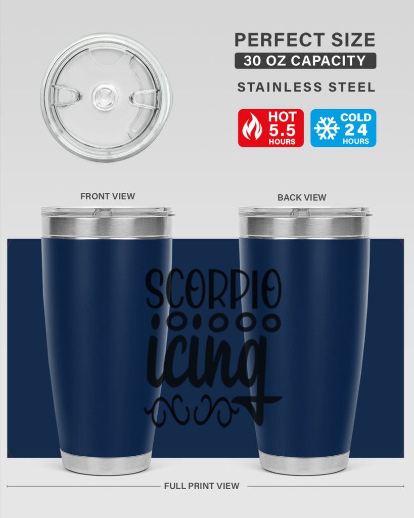 scorpio icing 441#- zodiac- Tumbler