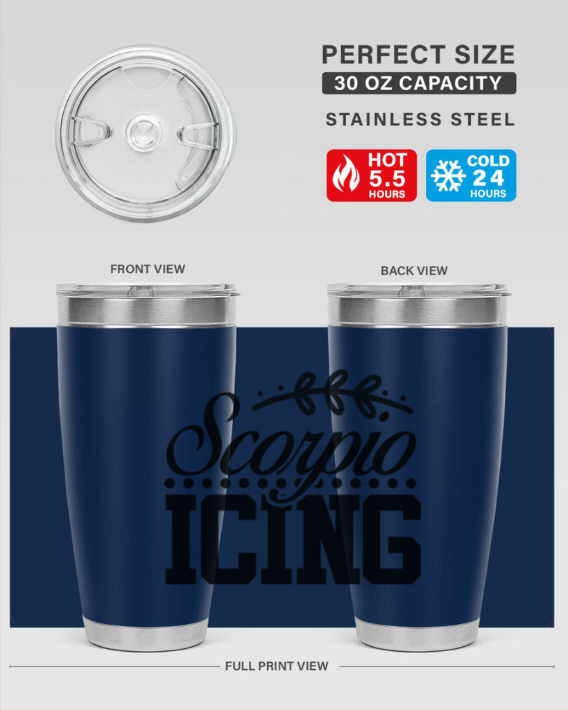 scorpio icing 442#- zodiac- Tumbler