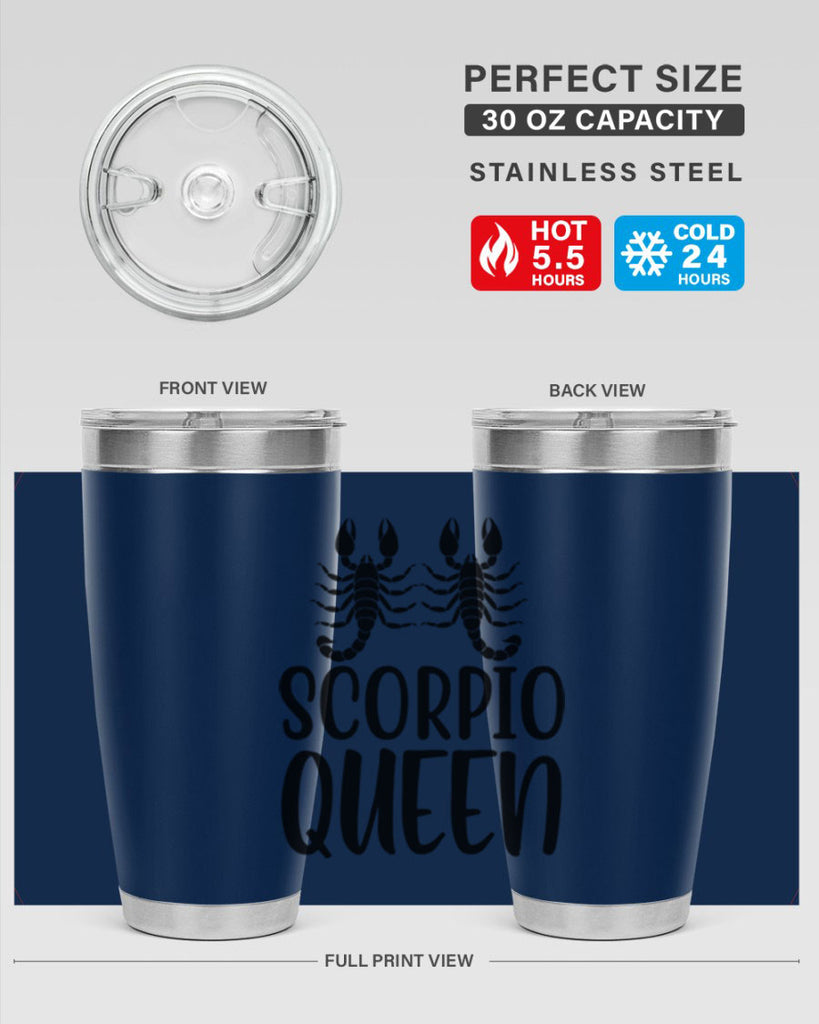 scorpio queen 446#- zodiac- Tumbler