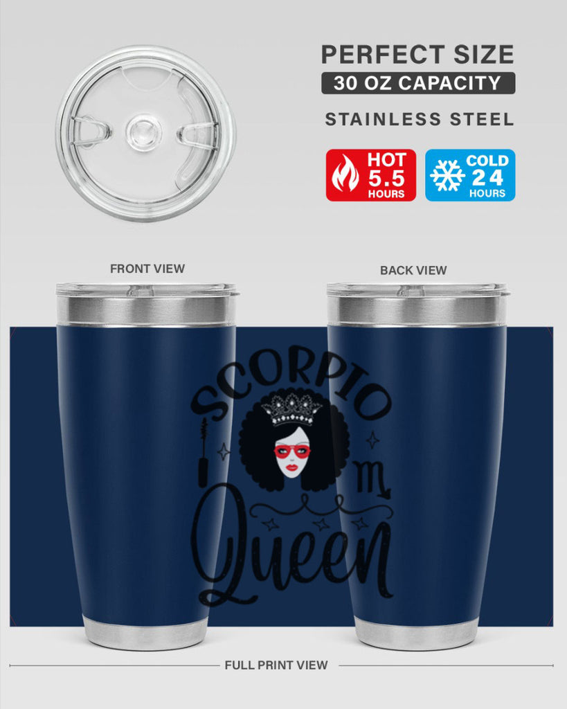 scorpio queen 448#- zodiac- Tumbler