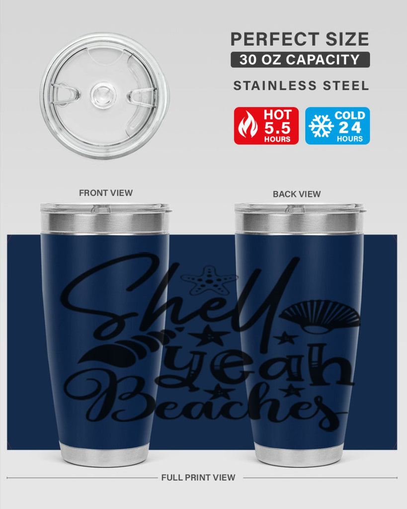 shell yeah beaches Style 75#- summer- Tumbler
