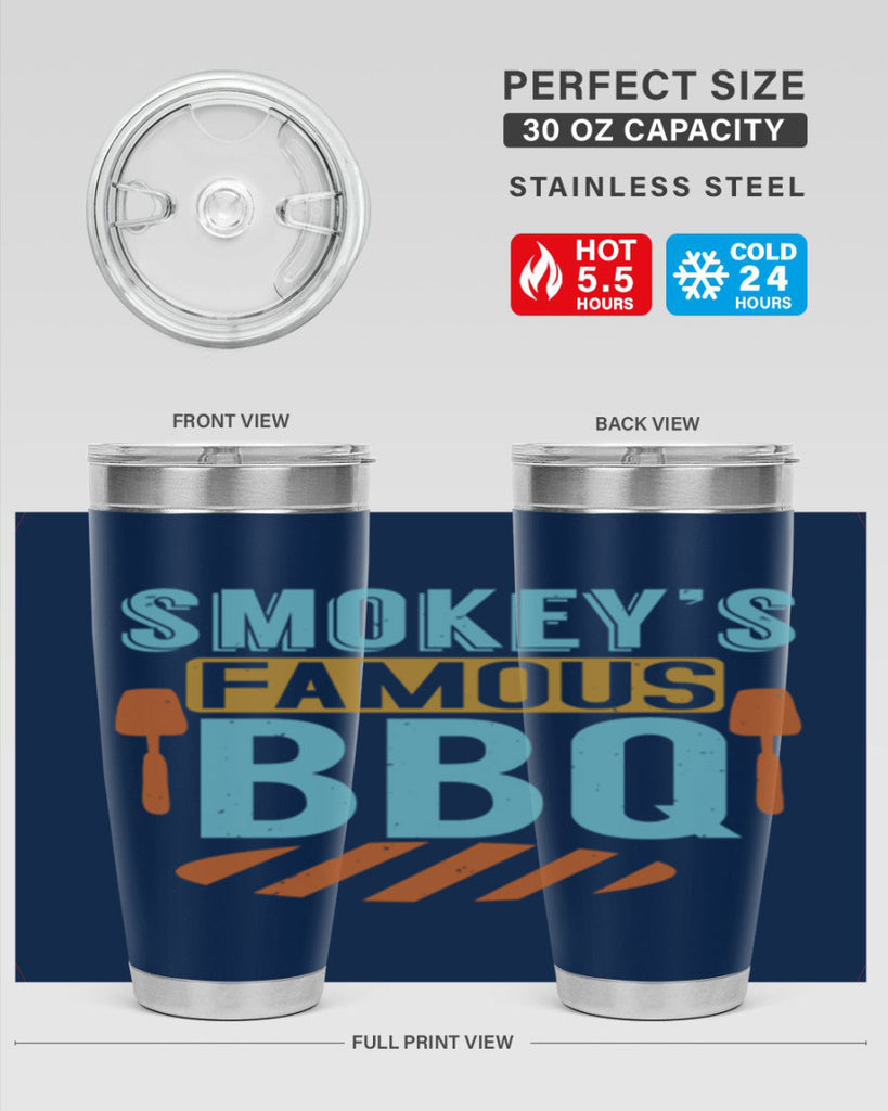 smokeys famous bbq 11#- bbq- Tumbler