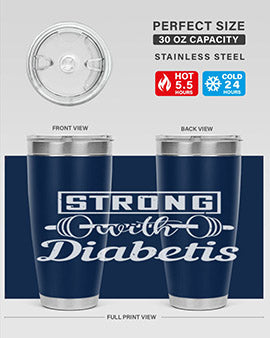 strog with diabetis Style 11#- diabetes- Tumbler