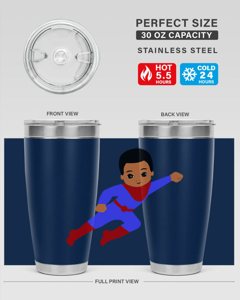 super kid 14#- black men - boys- tumbler