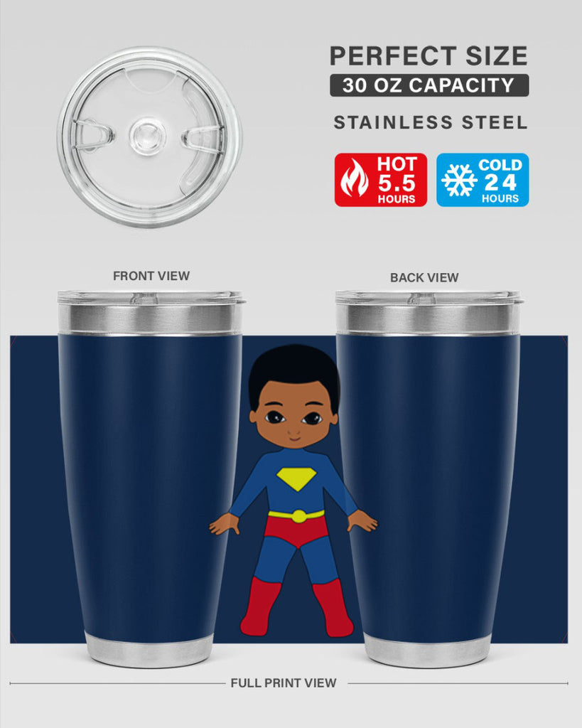 super kid 2#- black men - boys- tumbler