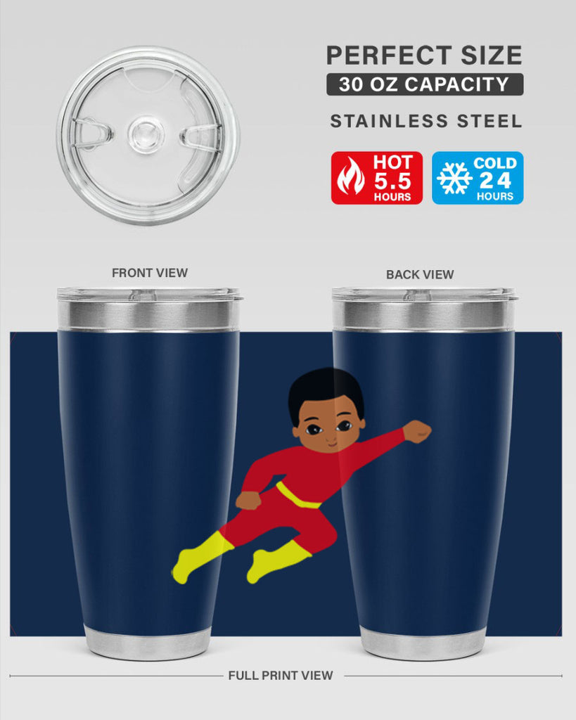 super kid 4#- black men - boys- tumbler