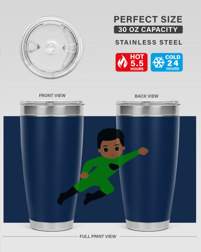 super kid 6#- black men - boys- tumbler
