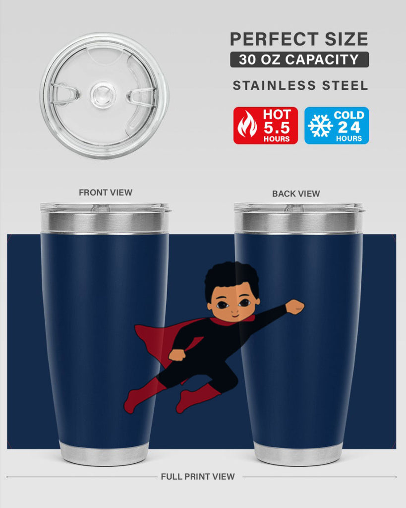 super kid 9#- black men - boys- tumbler