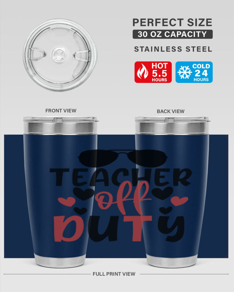 teacher off duty Style 205#- teacher- tumbler