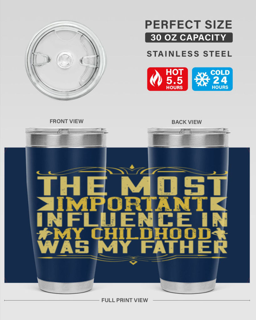 the most important influence in my childhood was my father 16#- Parents Day- Tumbler