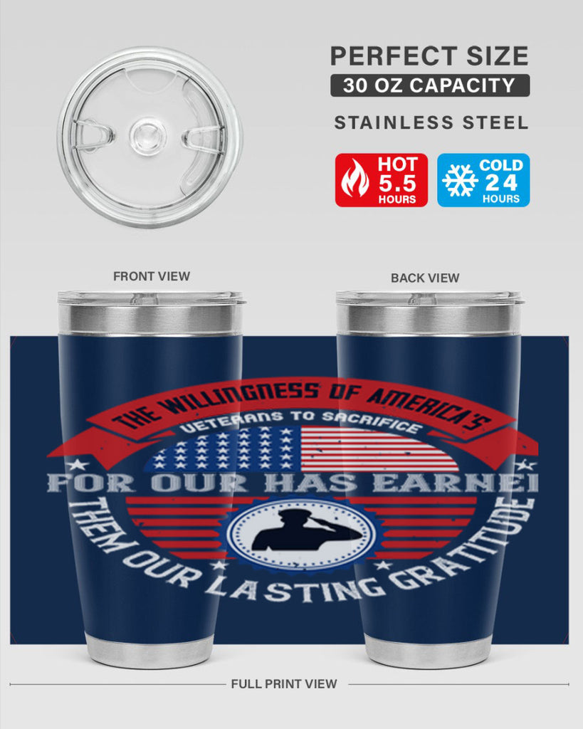 the willingness of americas 88#- Veterns Day- Tumbler