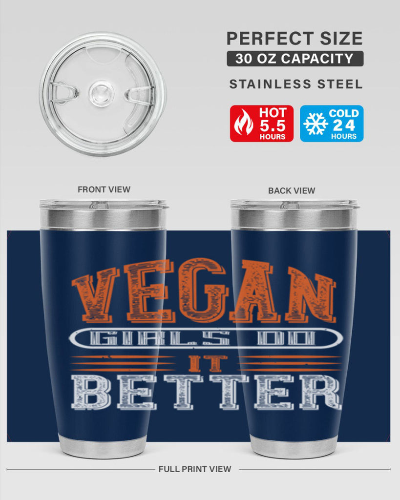 vegan girls do it better 115#- vegan- Tumbler