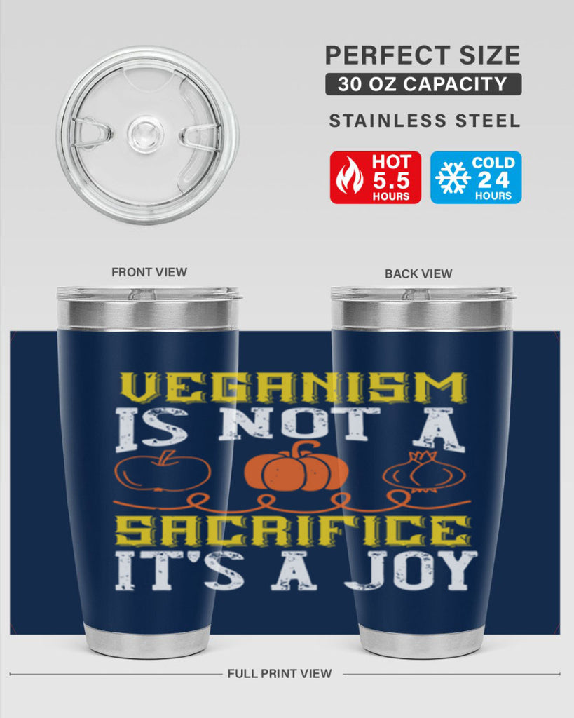 veganism is not a sacrificeits a joy 17#- vegan- Tumbler