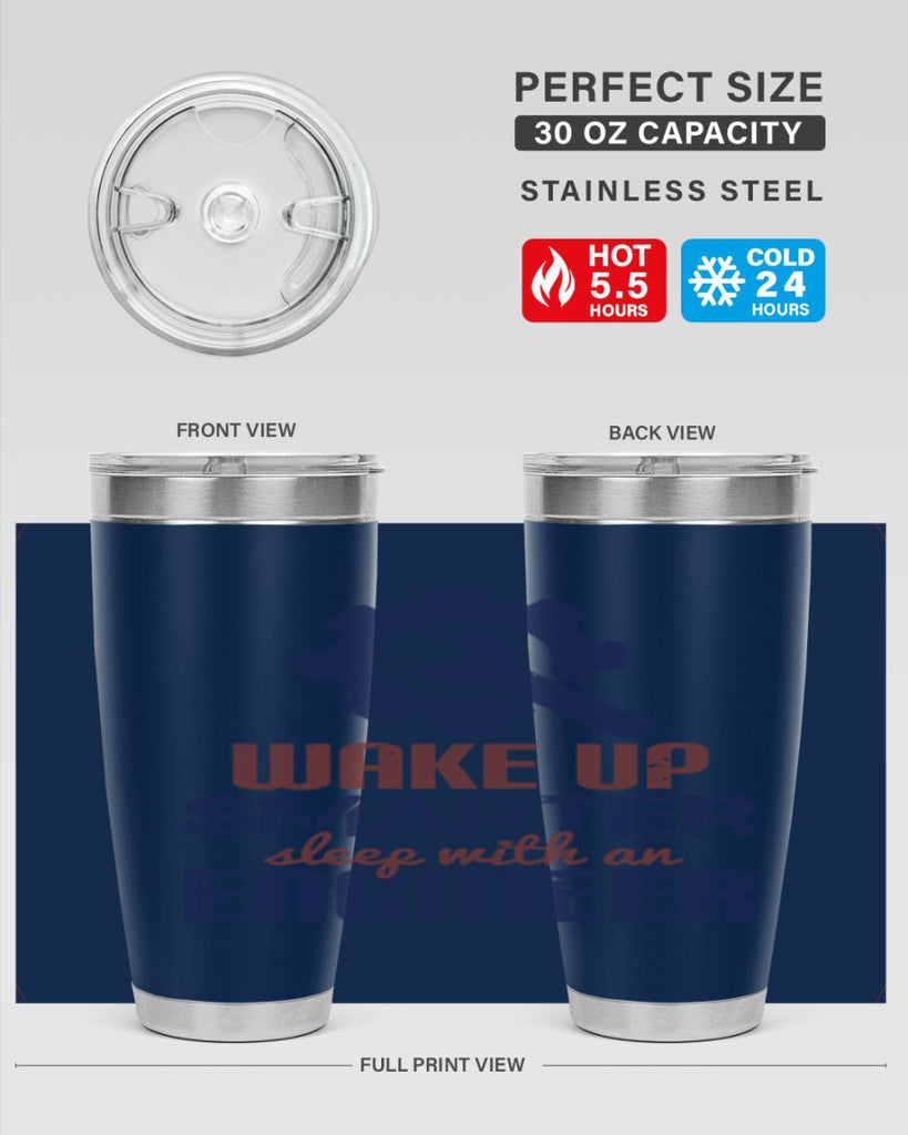 wake up smarter sleep with an engineer Style 31#- engineer- tumbler