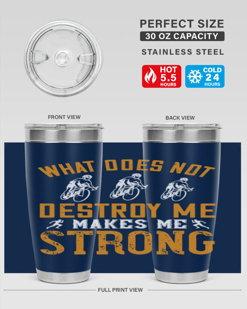 what does not destroy me makes me strong 4#- running- Tumbler