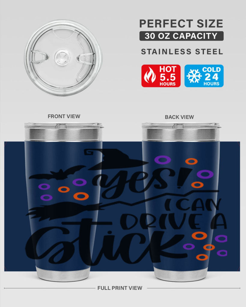 yes i can drive a stick 3#- halloween- Tumbler