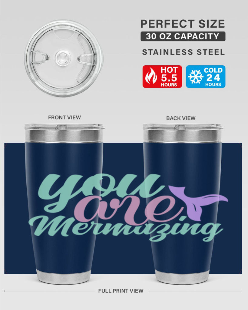 you are mermazing 9#- mermaid- Tumbler