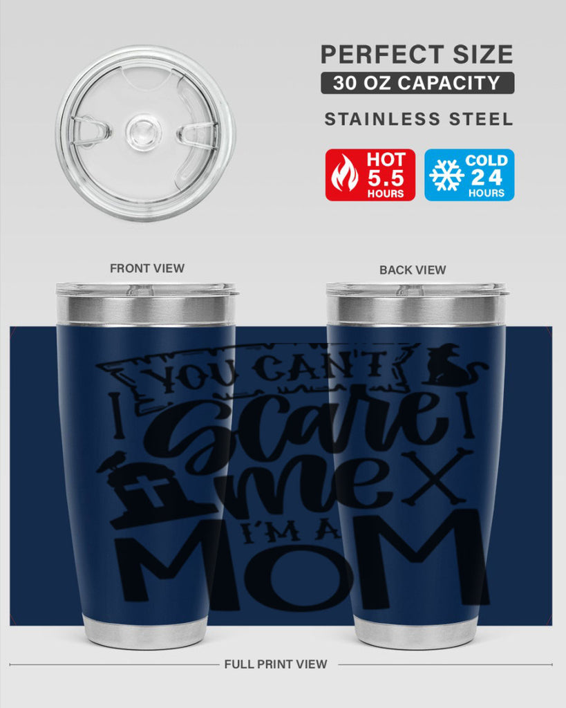 you cant scare me im a mom 1#- halloween- Tumbler