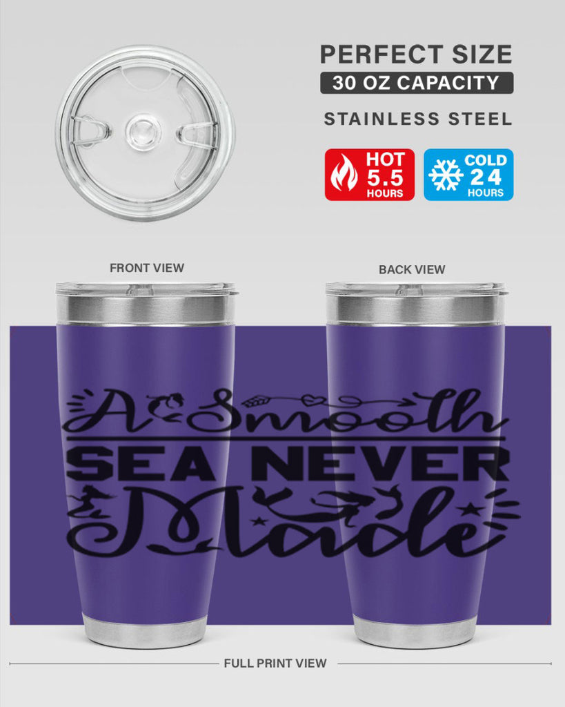 A Smooth Sea Never Made 11#- mermaid- Tumbler