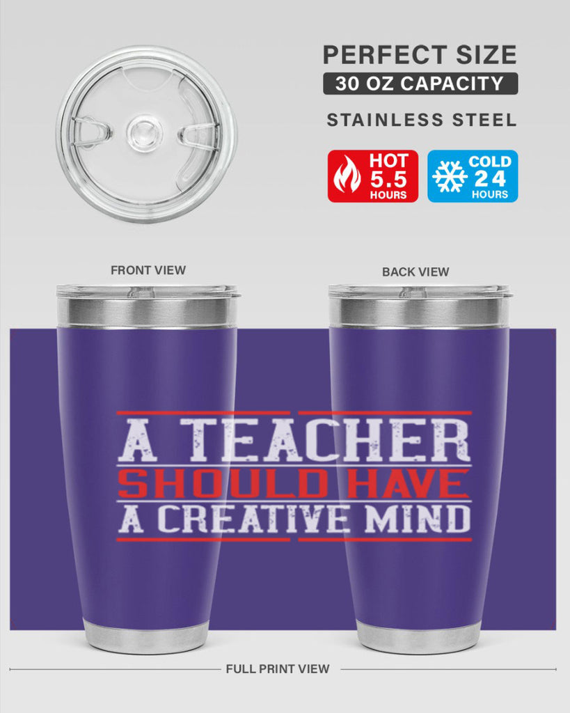 A teacher should have a creative mind Style 109#- teacher- tumbler