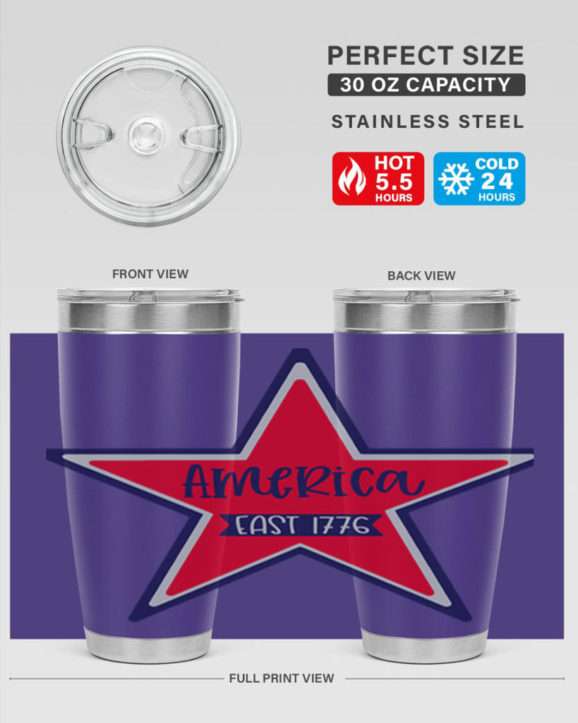 America East Style 144#- Fourt Of July- Tumbler
