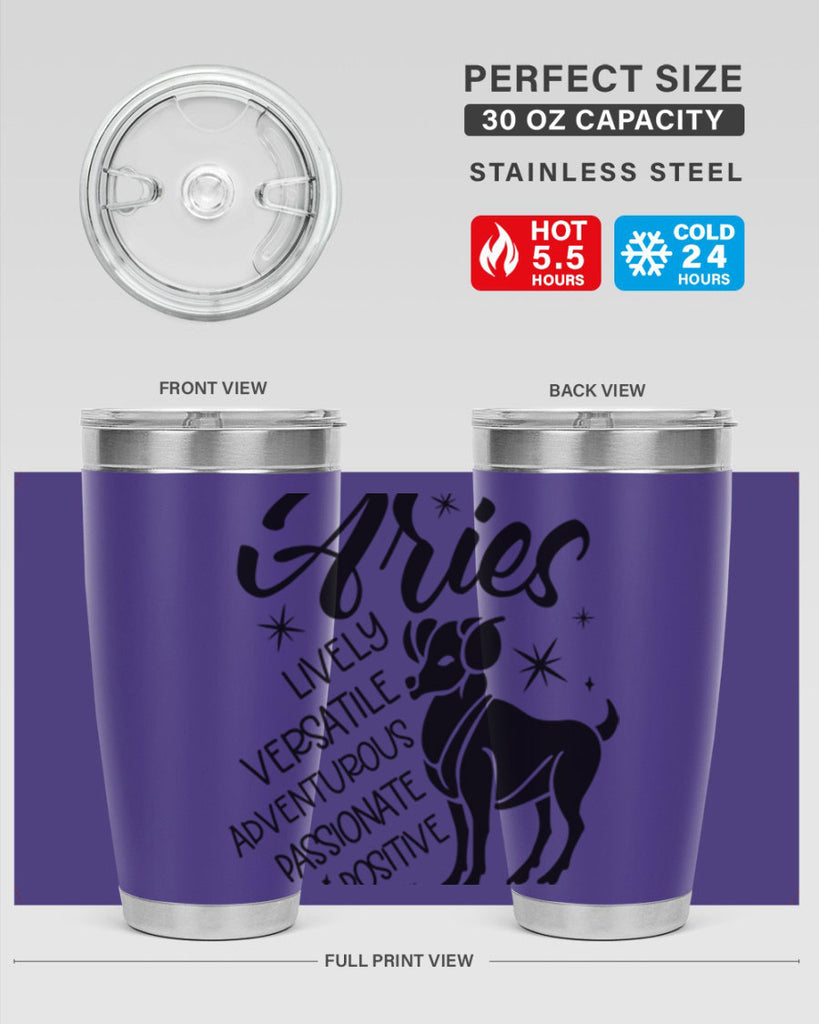 Aries 100#- zodiac- Tumbler