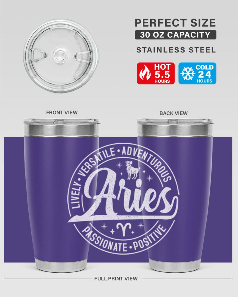 Aries 103#- zodiac- Tumbler