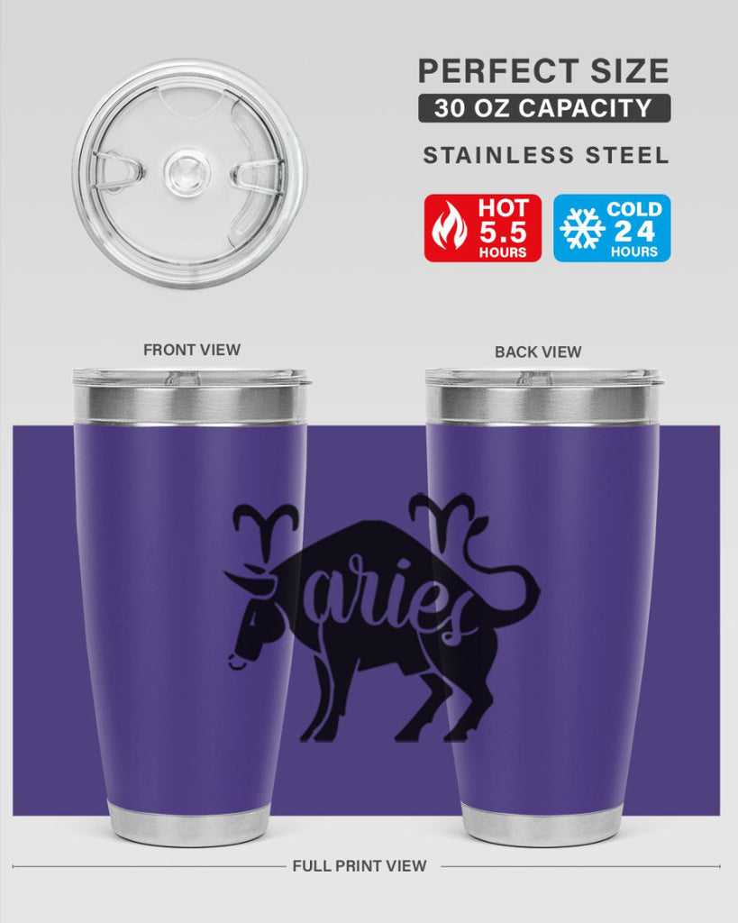 Aries 104#- zodiac- Tumbler