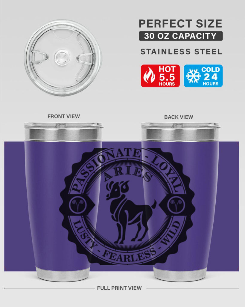 Aries 3#- zodiac- Tumbler