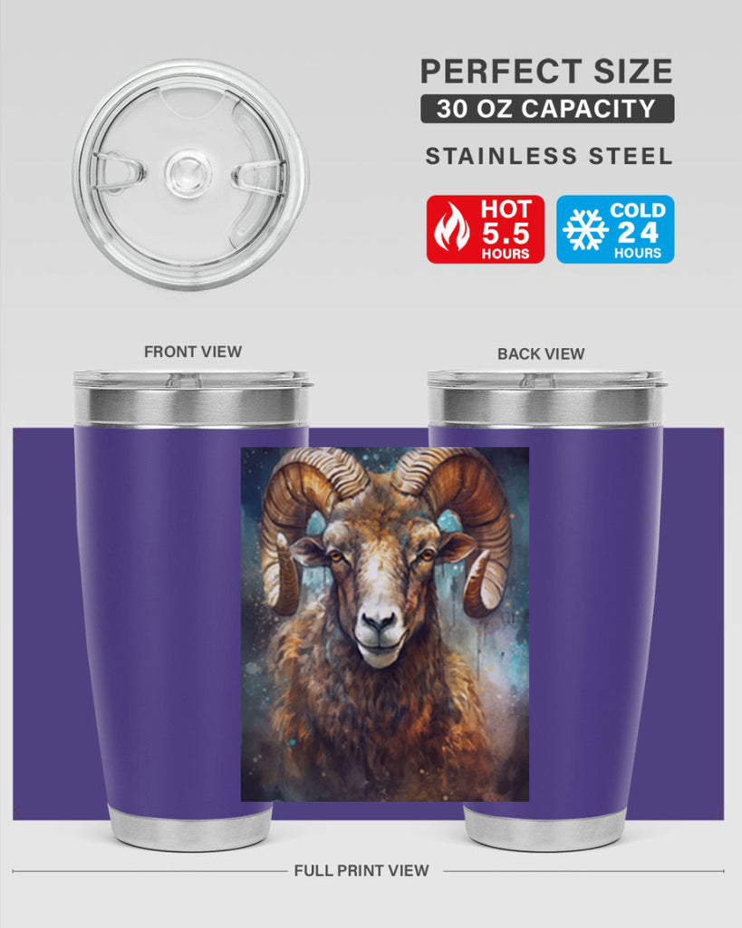 Aries 54#- zodiac- Tumbler
