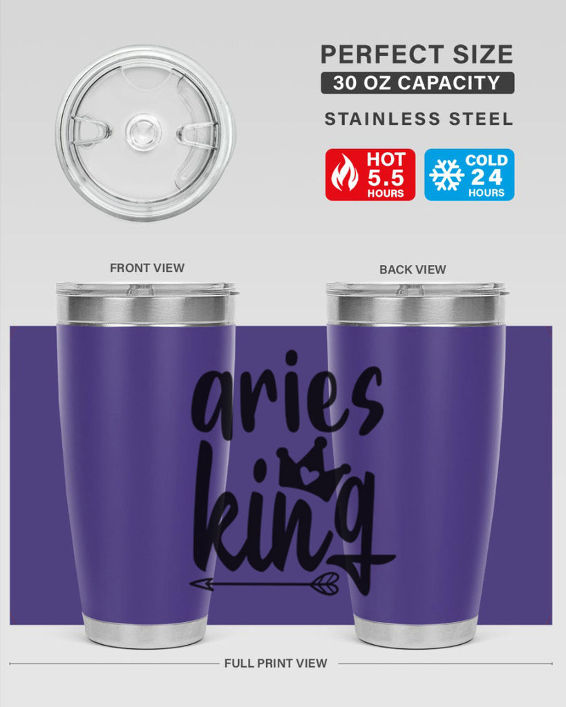 Aries king 108#- zodiac- Tumbler