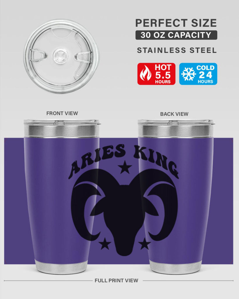 Aries king 110#- zodiac- Tumbler