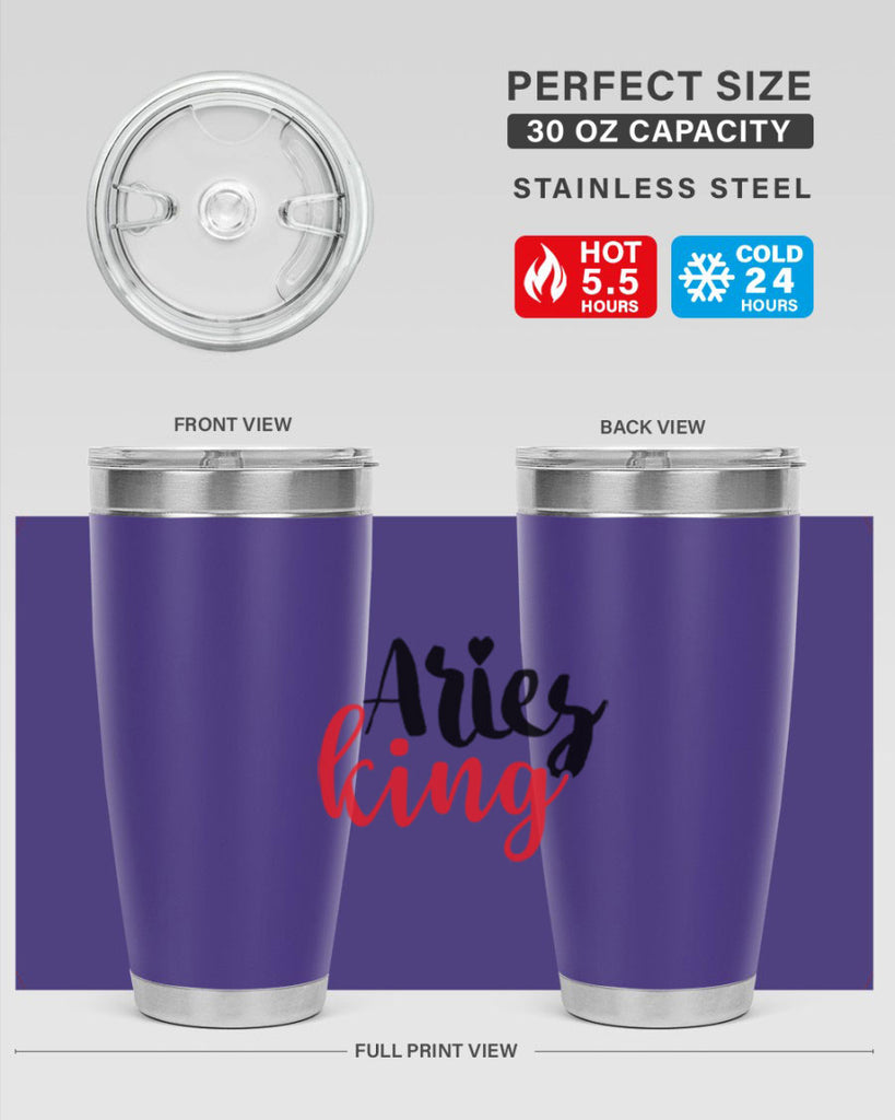 Aries king 96#- zodiac- Tumbler
