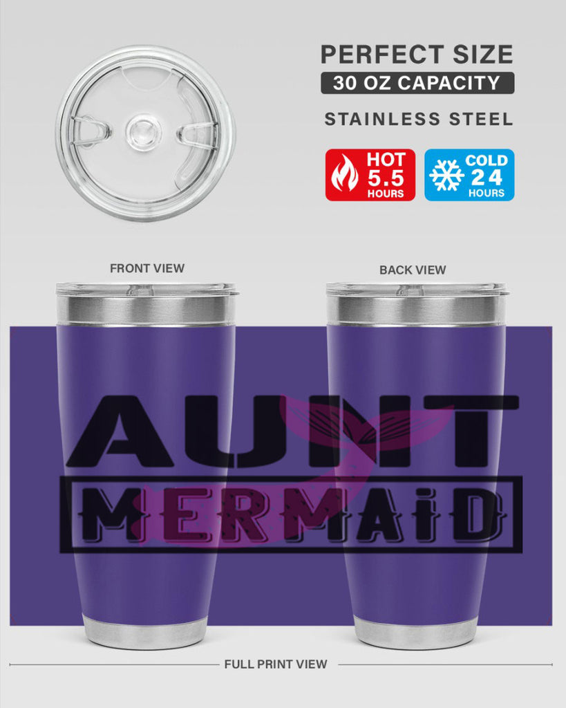 Aunt mermaid 17#- mermaid- Tumbler