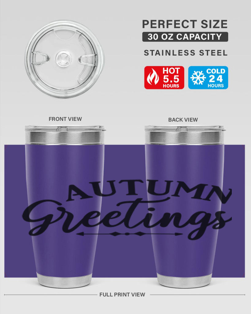 Autumn Greetings 16#- fall- Tumbler