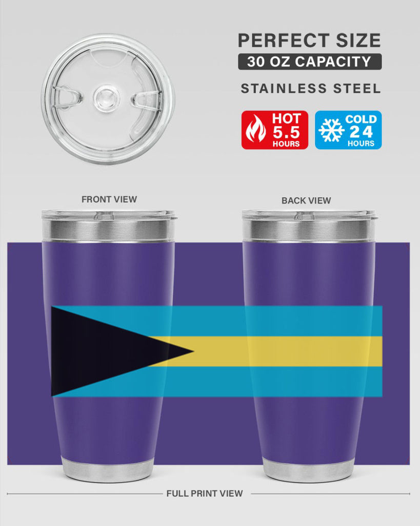 Bahamas 186#- world flags- Tumbler