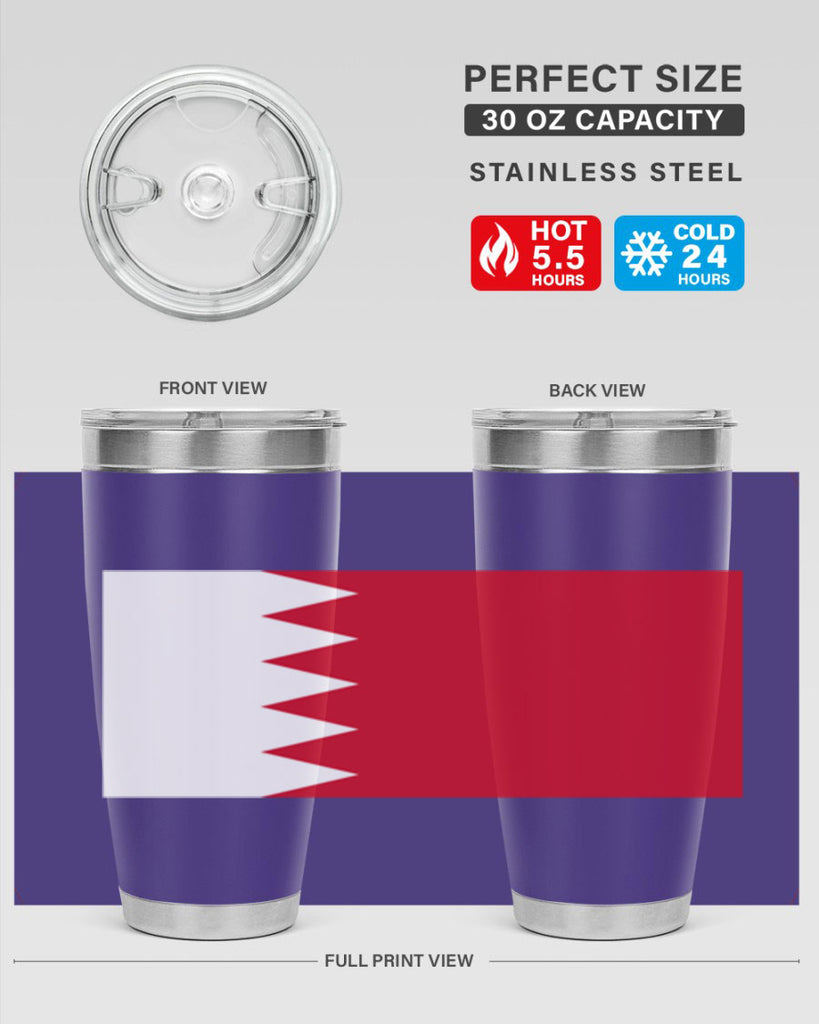 Bahrain 185#- world flags- Tumbler
