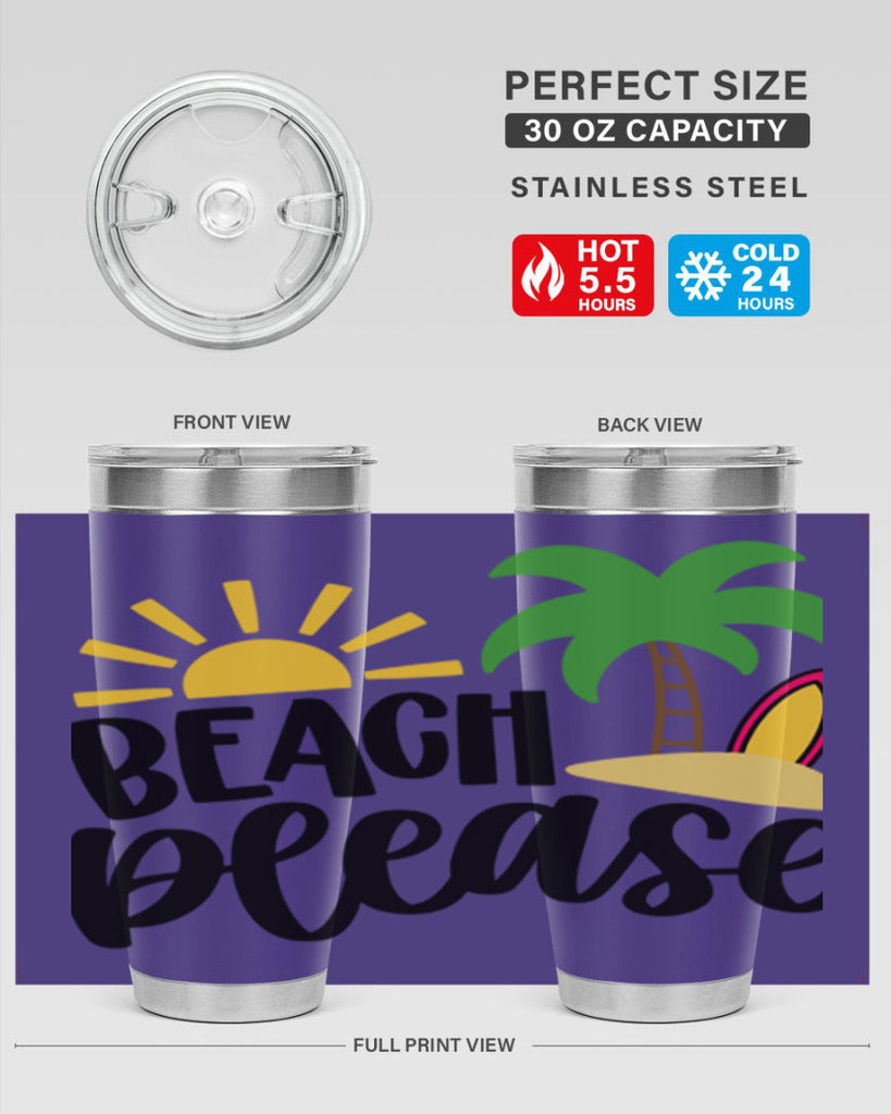 Beach Please Style 51#- summer- Tumbler