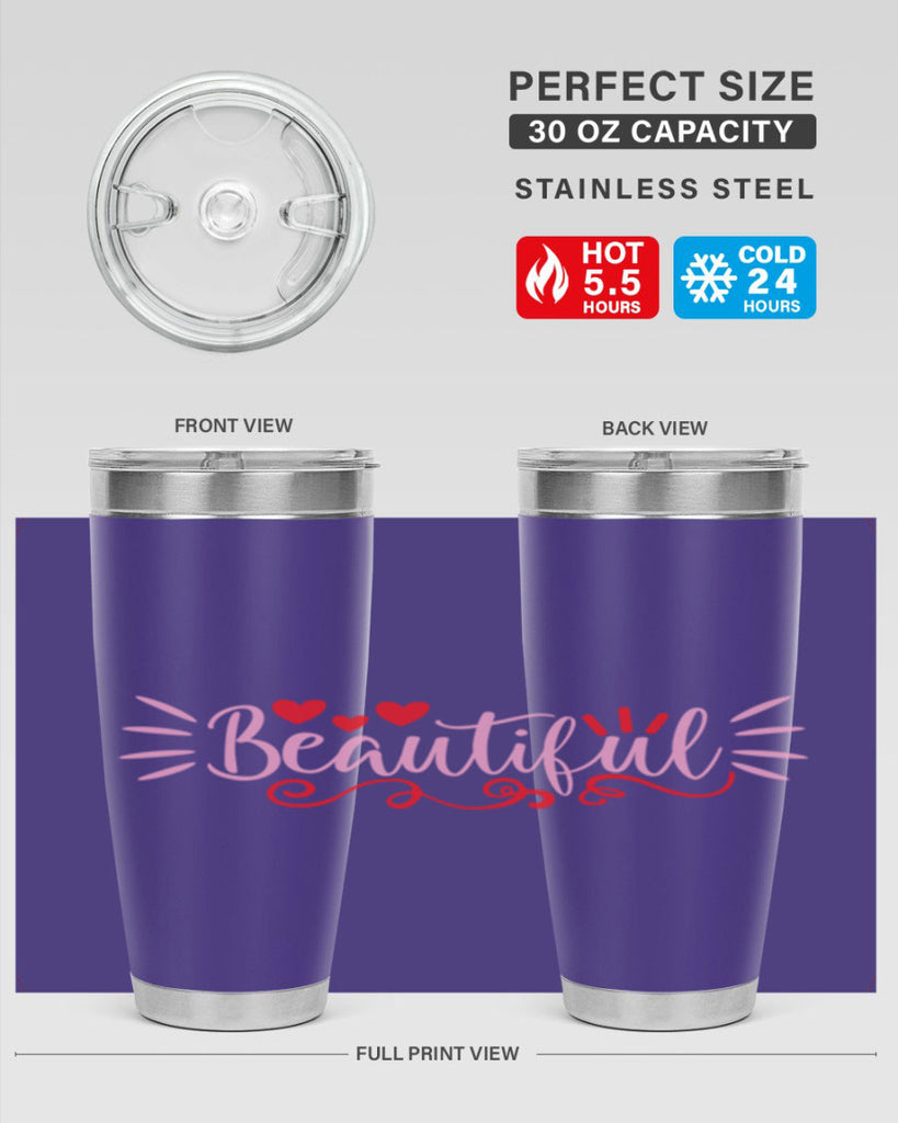 Beautiful Style 163#- make up- Tumbler