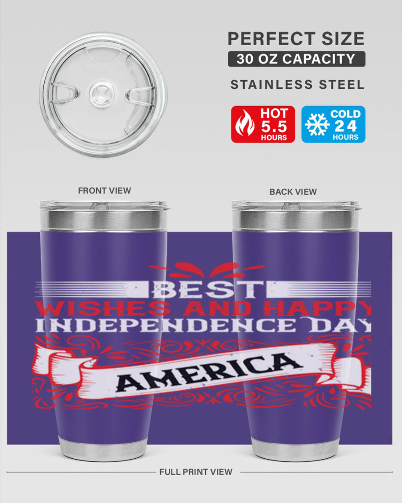 Best wishes and happy Independence Day america Style 86#- Fourt Of July- Tumbler