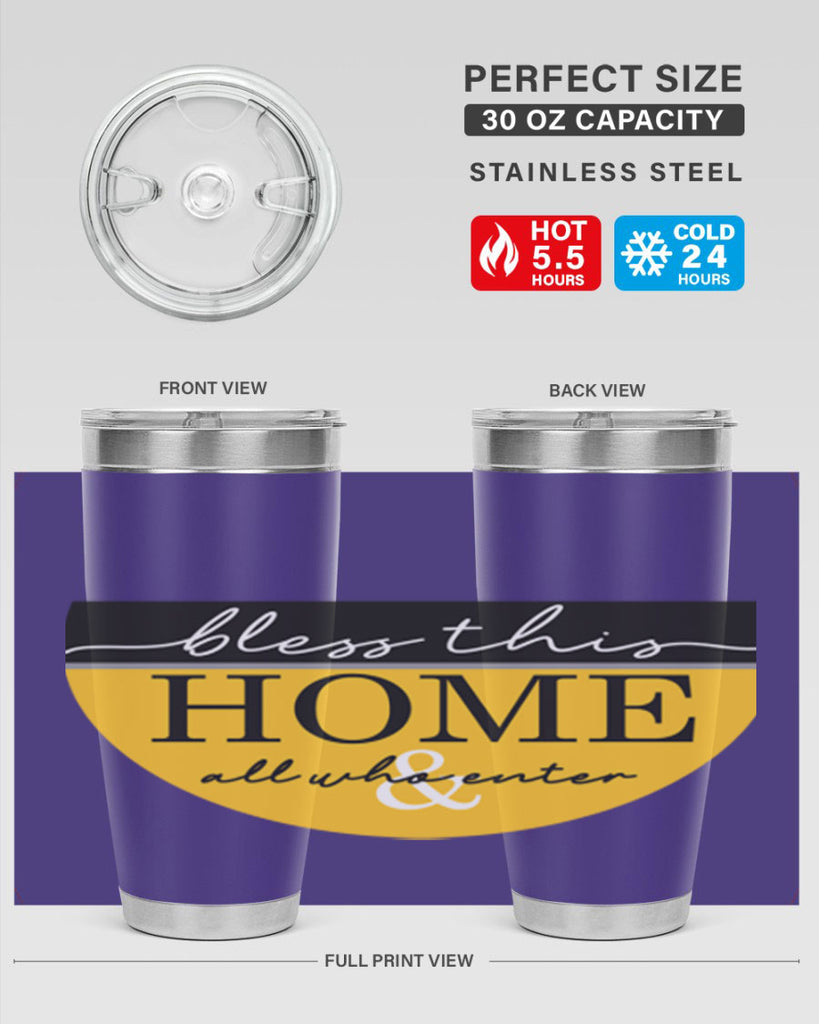 Bless this Home and all57#- spring- Tumbler
