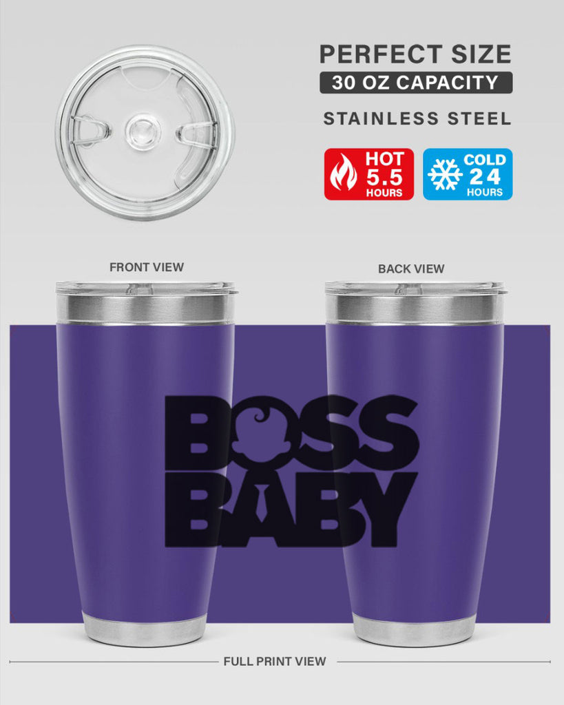 Boss Baby On Board 1#- black words phrases- Cotton Tank