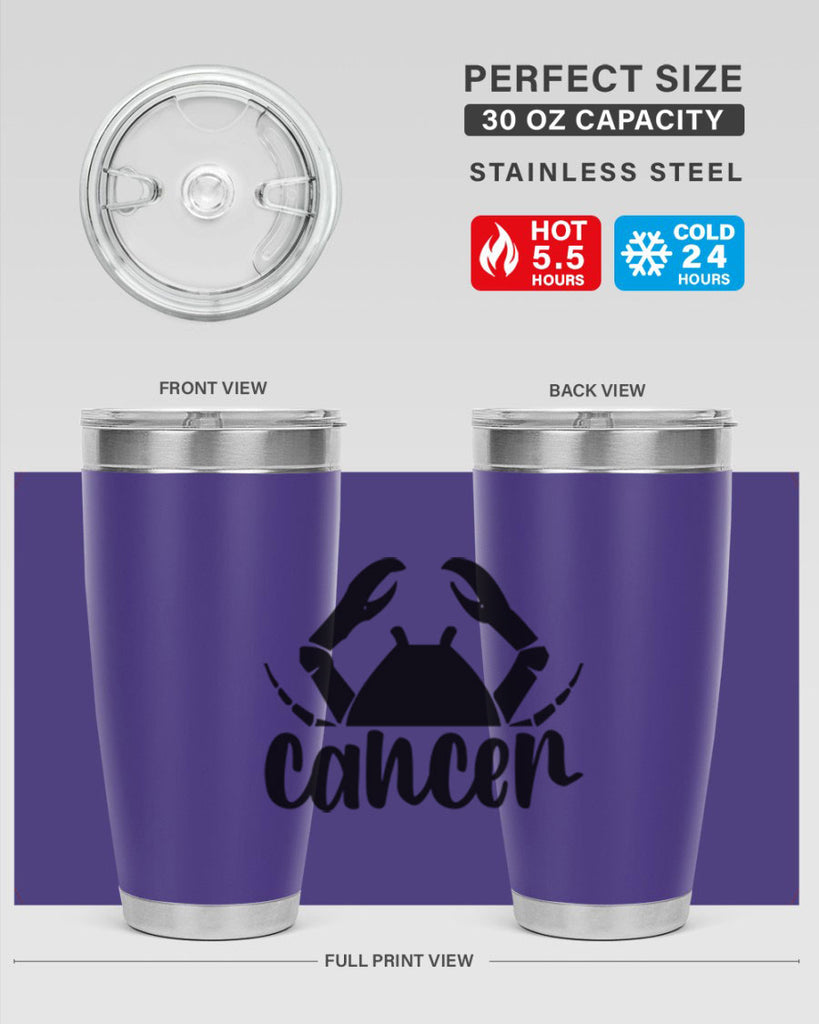 Cancer 156#- zodiac- Tumbler