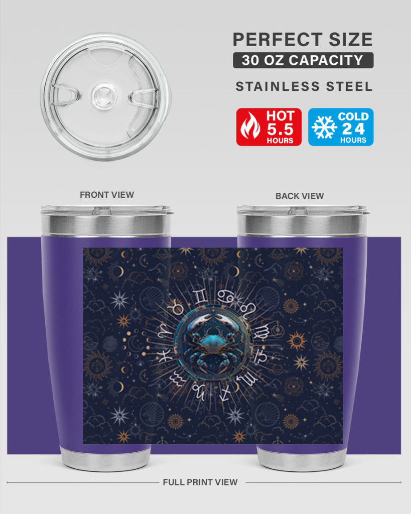 Cancer Straight 146#- zodiac- Tumbler