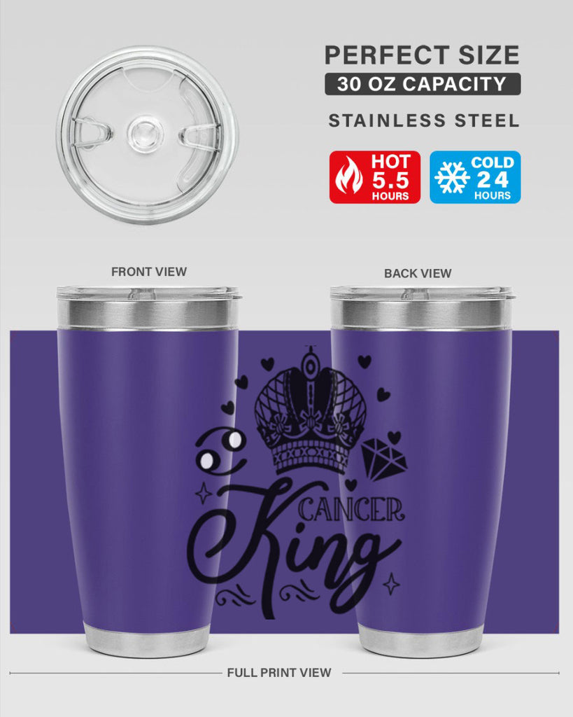 Cancer king 158#- zodiac- Tumbler