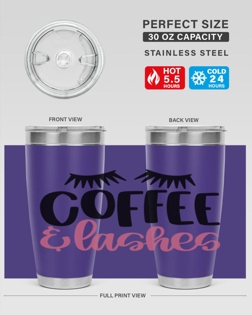 Coffee Lashes Style 110#- make up- Tumbler