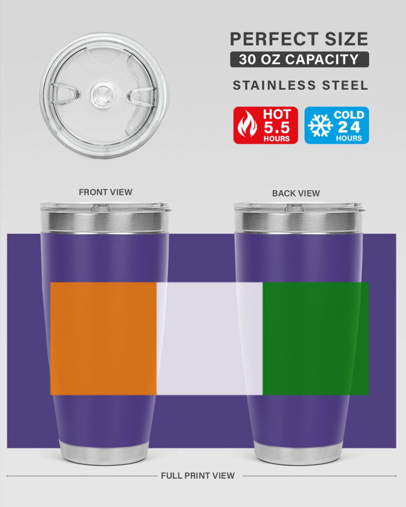Cote dIvoire 156#- world flags- Tumbler