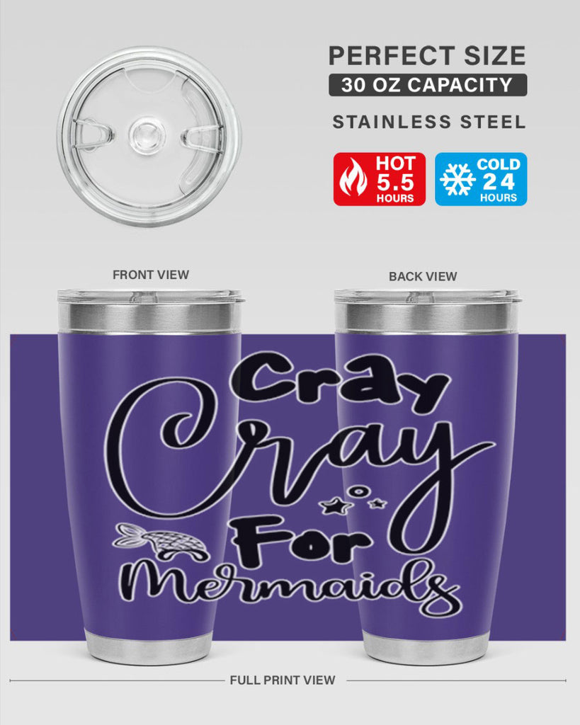 Cray Cray For Mermaids 88#- mermaid- Tumbler